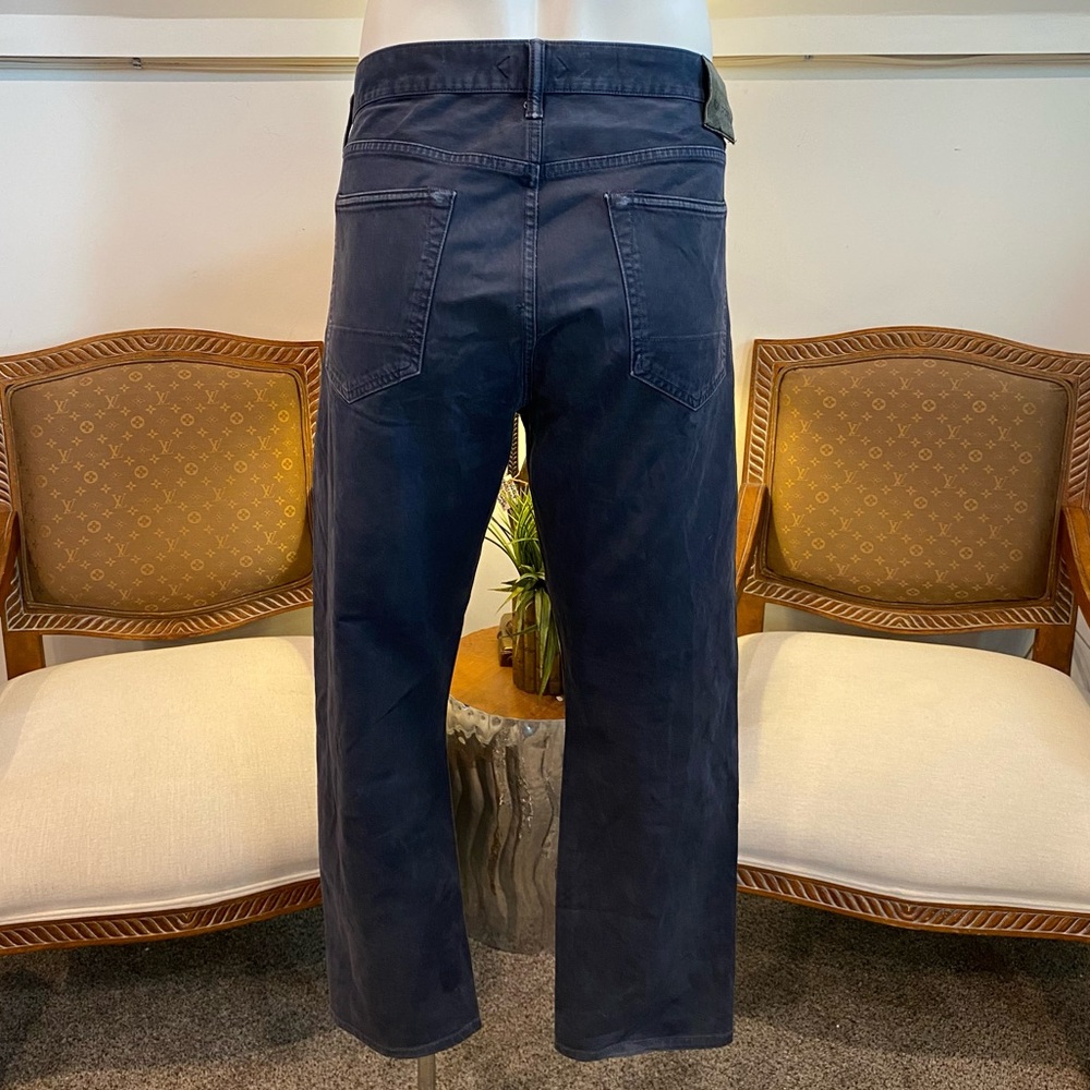 Tom Ford Mens Straight Leg Slim Fit Navy Blue Jeans Trousers, Size 40x29 - Picture 2 of 7